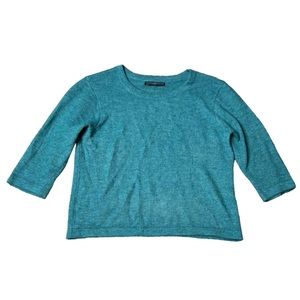 Peruvian Connection Baby Alpaca 3/4 Sleeve Sweater size L